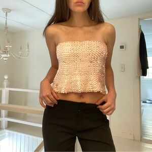 Hugo Buscati Collection Vintage 90s Sequin Tube Top